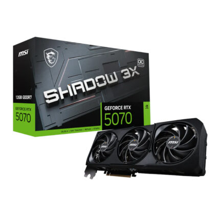 RTX5070SHADOW3XOC12G_MSI-NVIDIA-GeForce-RTX-5070-S. MSI NVIDIA GeForce RTX 5070 Shadow 3X OC 12GB GDDR7 Graphics Card