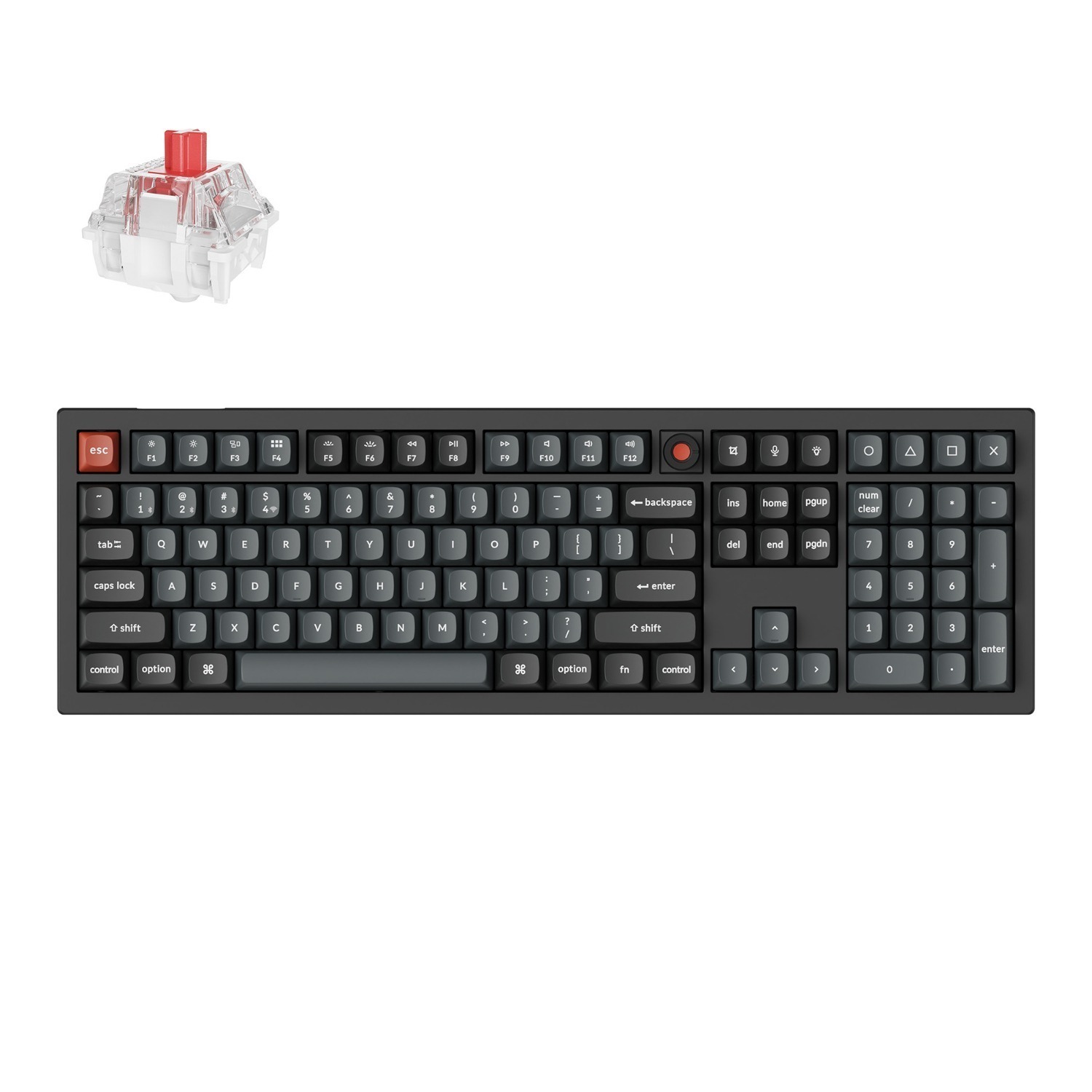 Keychron V6 Ultra 100% 8K Red Switch Hot-Swappable Gateron Jupiter RGB Wireless Keyboard 1 V6U-D1_Keychron-V6-Ultra-8K-Wireless-Custom-Mechan. Keychron V6 Ultra 100% 8K Red Switch Hot-Swappable Gateron Jupiter RGB Wireless Keyboard