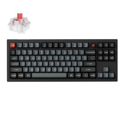 V3U-D1_Keychron-V3-Ultra-80-8K-Red-Switch-Hot-Swap. Keychron V3 Ultra 80% 8K Red Switch Hot-Swap RGB Wireless Keyboard - Black