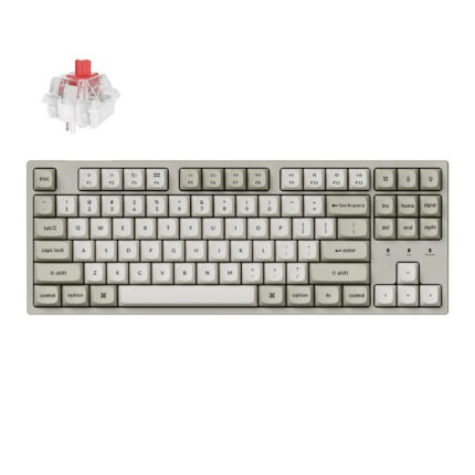 C1PX-M1_Keychron-C1-Pro-8K-80-Super-Red-Hot-swappa. Keychron C1 Pro 8K 80% Super Red Hot-swappable RGB Wired Mechanical Keyboard