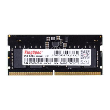 KS4800D5N11008G_Kingspec-8GB-4800MHz-DDR5-SODIMM-N. Kingspec 8GB 4800MHz DDR5 SODIMM Notebook Memory