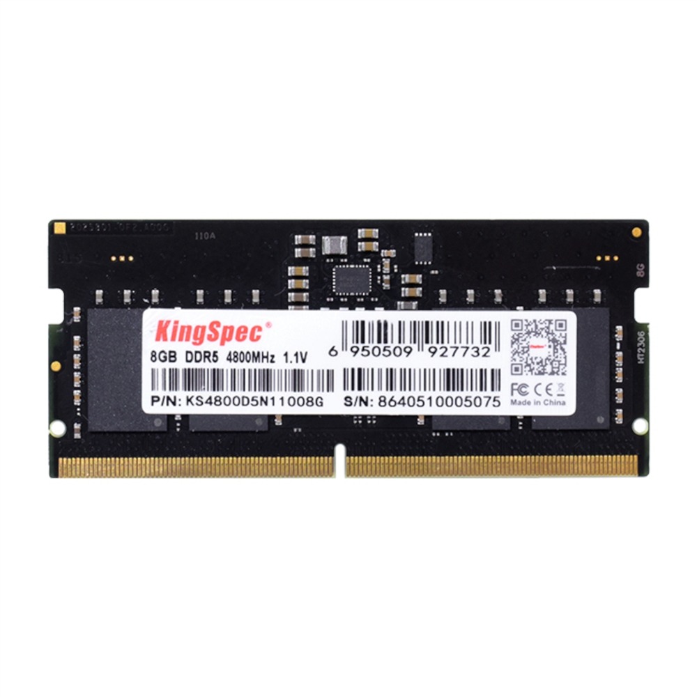 Kingspec 8GB 4800MHz DDR5 SODIMM Notebook Memory 1 KS4800D5N11008G_Kingspec-8GB-4800MHz-DDR5-SODIMM-N. Kingspec 8GB 4800MHz DDR5 SODIMM Notebook Memory