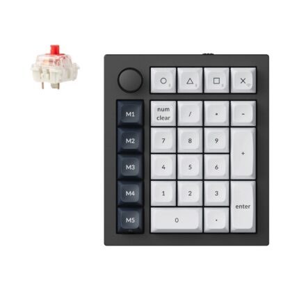 Q0M-M1_Keychron_Q0_Max_QMK_Gateron_Jupiter_Red__wr. Keychron Q0 Max QMK Gateron Jupiter Red RGB Wireless Custom Number Pad Carbon Black