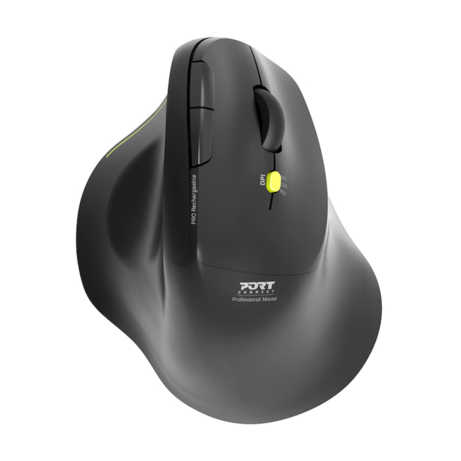 Port Connect 2.4GHz Wireless ERGO SOFT Bluetooth Rechargeable Mouse 1 910200_PORT-MOUSE-ERGONOMIC-REACHARGE-BT-ERGO-B_wr. Port Connect 2.4GHz Wireless ERGO SOFT Bluetooth Rechargeable Mouse