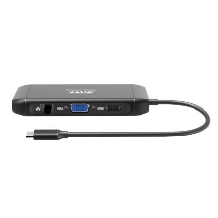 901913_wr_01.jpg. Port USB Type-C 4 x USB3.1|1 x Aux|Micro+SD Card Reader|1 x RJ45|1 x HDMI|1 x VGA|1 x Type-C PD Dock 100W - Black