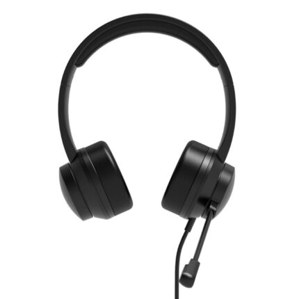 901605_wr_05.jpg. Port Connect USB Headset 1.8m Cable with Mic and Padded/Soft Cushions Black