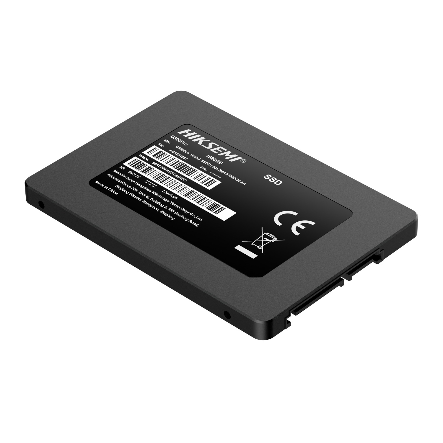 Hiksemi D300 PRO Tantalum Capacitor 1920GB SATA III Enterprise SSD 1 HS-SSD-D300-PRO-1920G_Hiksemi-D300-PRO-Tantalum-Ca. Hiksemi D300 PRO Tantalum Capacitor 1920GB SATA III Enterprise SSD