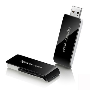 Apacer AH350 (AP128GAH350B-1) 128GB USB 3.0 Flash Drive - Black 3 Big_AH350 USB3.0 Retractable USB Drives 001.jpg. Apacer AH350 (AP128GAH350B-1) 128GB USB 3.0 Flash Drive - Black