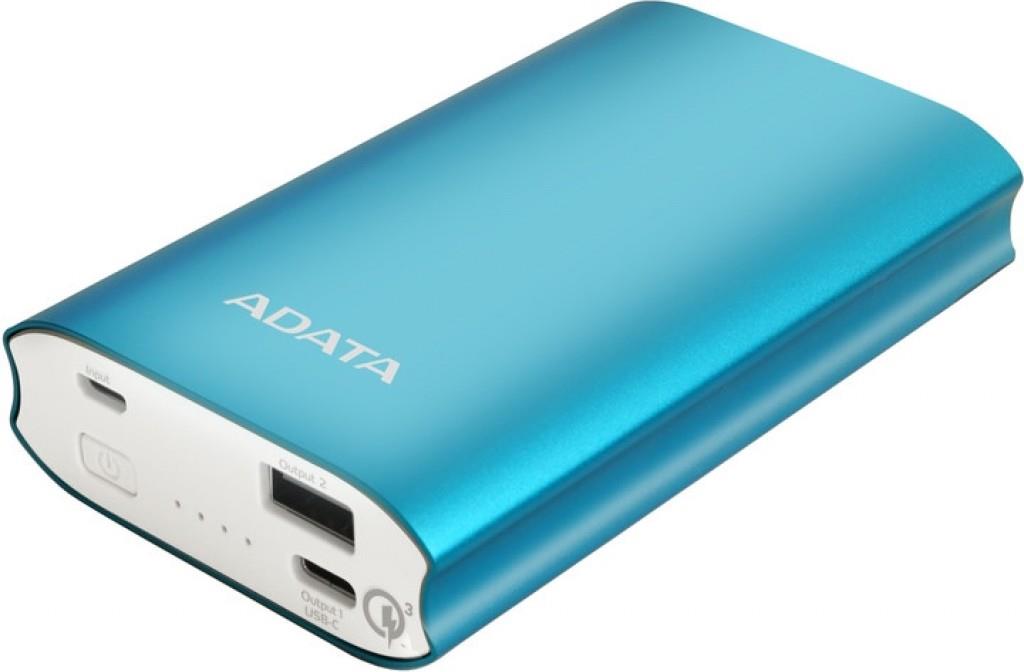 Adata A10050QC Blue USB-C Power Bank 1 BT-AA10050QCL #2. Adata A10050QC Blue USB-C Power Bank