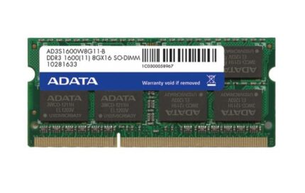 ME-AN8V16C11L #1. Adata 8GB DDR3L 1600MHz SO-DIMM Low-Voltage Laptop Memory Module