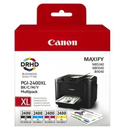 CT-C2400BCMY #3. Canon PGI-2400 BK/C/M/Y Multipack - Standard Yield DRHD Pigment Ink