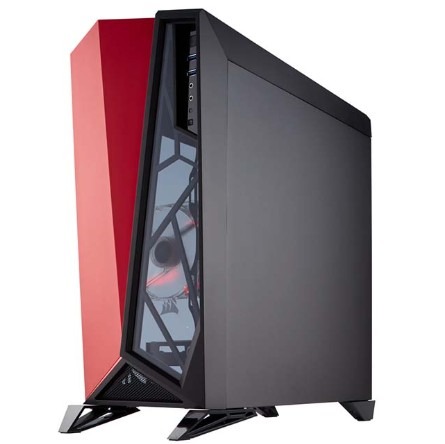 Corsair Carbide Series SPEC-OMEGA Tempered Glass Mid-Tower Gaming Chassis - Red/Black 1 CH-CORB #15. Corsair Carbide Series SPEC-OMEGA Tempered Glass Mid-Tower Gaming Chassis - Red/Black