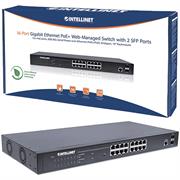561198_21.jpg. Intellinet 16-Port Gigabit Ethernet PoE+ Web-Managed Switch with 2 SFP Ports - IEEE 802.3at/af Power over Ethernet (PoE+/PoE) Compliant