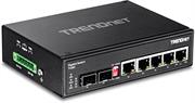 TI-G62-02.jpg. TrendNet 6-Port Hardened Industrial Gigabit DIN-Rail Switch
