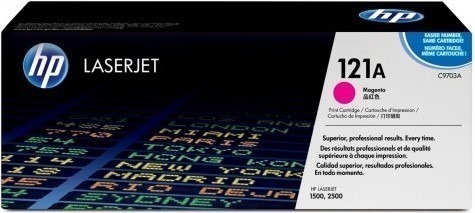 HP Original Replacement for HP 121A C9703A Magenta LaserJet Toner Cartridge- Page Yield 4000 Pages with 5% Coverage For Use with HP Color LaserJet 1500 2 Big_c9703a-esq-001.jpg. HP Original Replacement for HP 121A C9703A Magenta LaserJet Toner Cartridge- Page Yield 4000 Pages with 5% Coverage For Use with HP Color LaserJet 1500