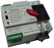 SOLSSATS2P63A-001.jpg. Solarix Dual Power ATS 63A 2 Pole Automatic Change Over Switch Kit – Rail Mount Unit