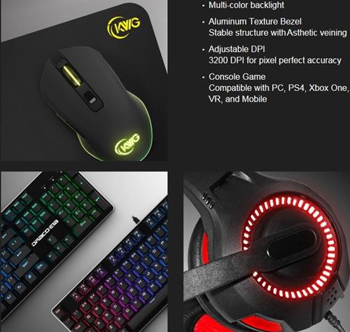 KWG Draco E1A 4 in 1 RGB Multi Colour Backlit Gaming Combo Set – Includes KWG Draco Multi Colour Backlit Wired Mechanical Gaming Keyboard 2 Big_DRACOE1A-2.jpg. KWG Draco E1A 4 in 1 RGB Multi Colour Backlit Gaming Combo Set – Includes KWG Draco Multi Colour Backlit Wired Mechanical Gaming Keyboard