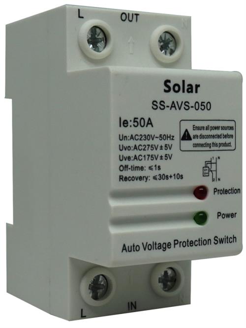 Solarix Auto Voltage Protection Switch- Din Rail Mount 2 Big_SOLSSAVS050-001.jpg. Solarix Auto Voltage Protection Switch- Din Rail Mount