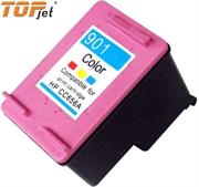 TopJet Generic Replacement Single Tri Colour Officejet Ink Cartridge CC656A for HP901XL- Tri-Colour Cyan 1 tjHP901xlcol-001.jpg. TopJet Generic Replacement Single Tri Colour Officejet Ink Cartridge CC656A for HP901XL- Tri-Colour Cyan