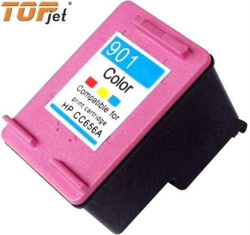 TopJet Generic Replacement Single Tri Colour Officejet Ink Cartridge CC656A for HP901XL- Tri-Colour Cyan 2 Big_tjHP901xlcol-001.jpg. TopJet Generic Replacement Single Tri Colour Officejet Ink Cartridge CC656A for HP901XL- Tri-Colour Cyan