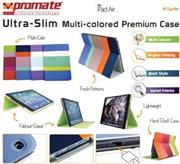 Klyde-01.JPG. Promate Klyde-Ultra-Slim Multi-colored Premium Case for iPad Air-Purple