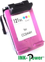 IP121XLTC-01.jpg. Inkpower Generic for HP 121XL Colour Inkjet Cartridge- CC644HE for use with Deskjet D1560/D1663 / F2423 /F2480 / F2483 /F2493 / D2563/ D2663/F4473 /F4483 /F4583/ D5563 /C4683/C4783 C4793/ C4795-Page Yield up to 350 Pgs-Tri-Colour