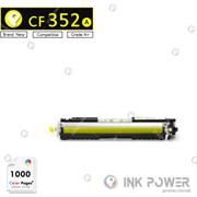 CF352A_00000.jpg. InkPower Generic HP 130A for use with HP Color LaserJet Pro MFP M177fw/MFP M176n Yellow Toner Cartridge