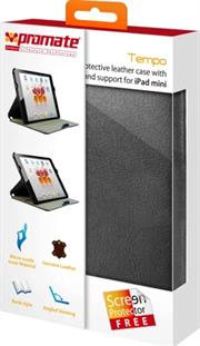 Tempo-packing.jpg. Promate Tempo Protective Leather Case with Multi-level Stand Support for iPad mini-Black