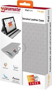 Youga-White.jpg. Promate Youga Premium Protective Leather Case for ipad Mini-White
