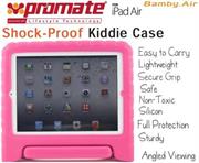 Bamby_Air-pink-01.jpg. Promate Bamby.Air-Shockproof Impact resistant case with convertible stand for iPad Air-Pink