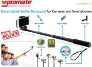 6959144011578-01.JPG. Promate Monopro-5 Extendable Selfie Monopod for Cameras and Smartphones Colour:Grey