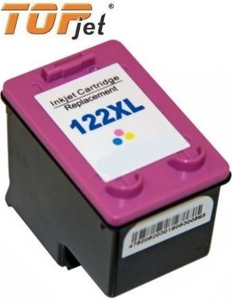 TopJet Generic Replacement Ink Cartridge for HP 122XL CH564HE -Page Yield 300 pages with 5% coverage for HP Deskjet 1000 / 1050 / 2000 / 2050 / 3000 / 3050 / HP OfficeJet 2620 / 2622 / 2624 / 4631 / 4632 / 4634 / 4635 / 4636 / 4638 / 4639 -High Yield Tri- 2 Big_TJ-122TC-XL-001-1.jpg. TopJet Generic Replacement Ink Cartridge for HP 122XL CH564HE -Page Yield 300 pages with 5% coverage for HP Deskjet 1000 / 1050 / 2000 / 2050 / 3000 / 3050 / HP OfficeJet 2620 / 2622 / 2624 / 4631 / 4632 / 4634 / 4635 / 4636 / 4638 / 4639 -High Yield Tri-