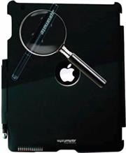 SmartshellBLACk.jpg. Promate smartShell.P Ultra-thin Back Shell Case with Multifunctional Stylus Pen for iPad2 -