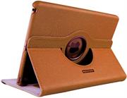 Promate Spino-Air-Orange.jpg. Promate Spino-Air Multi-task Cover with Rotatable Shell Stand for iPad Air-Orange
