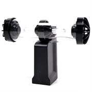 LS159-BK-01.jpg. UniQue Transparent Tube Blue LED Light Stereo Speaker- Tempered Glass Tube Cabinet