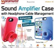Promate Orator-I5 iPhone 5 Sound Amplifier case for Iphone 5/5s with headphone cable management Colour: Blue Sound Amplifier case with headphone cable management & horizontal/vertical stand stand for iPhone 5/5S 1 Orator.i5-01.jpg. Promate Orator-I5 iPhone 5 Sound Amplifier case for Iphone 5/5s with headphone cable management Colour: Blue Sound Amplifier case with headphone cable management & horizontal/vertical stand stand for iPhone 5/5S