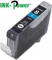 Inkpower Generic for Canon CLI-8 Cyan Dye Ink Cartridge- For Use With Canon Pixma IP 3300 / Pixma IP 3500 / Pixma IP 4200 Series / Pixma IP 4200 X / Pixma IP 4200 / Pixma IP 4300 / Pixma IP 4500 Series / Pixma IP 4500 X / Pixma IP 4500 / Pixma IP 5200 R / 1 IPC8C-001.jpg. Inkpower Generic for Canon CLI-8 Cyan Dye Ink Cartridge- For Use With Canon Pixma IP 3300 / Pixma IP 3500 / Pixma IP 4200 Series / Pixma IP 4200 X / Pixma IP 4200 / Pixma IP 4300 / Pixma IP 4500 Series / Pixma IP 4500 X / Pixma IP 4500 / Pixma IP 5200 R /
