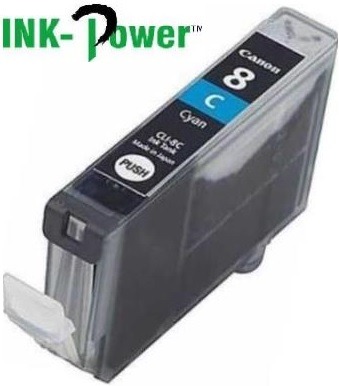 Inkpower Generic for Canon CLI-8 Cyan Dye Ink Cartridge- For Use With Canon Pixma IP 3300 / Pixma IP 3500 / Pixma IP 4200 Series / Pixma IP 4200 X / Pixma IP 4200 / Pixma IP 4300 / Pixma IP 4500 Series / Pixma IP 4500 X / Pixma IP 4500 / Pixma IP 5200 R / 2 Big_IPC8C-001.jpg. Inkpower Generic for Canon CLI-8 Cyan Dye Ink Cartridge- For Use With Canon Pixma IP 3300 / Pixma IP 3500 / Pixma IP 4200 Series / Pixma IP 4200 X / Pixma IP 4200 / Pixma IP 4300 / Pixma IP 4500 Series / Pixma IP 4500 X / Pixma IP 4500 / Pixma IP 5200 R /