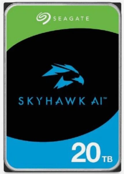 ST20000VE003 #1. Seagate Skyhawk AI ST20000VE003 20TB 3.5'' HDD Surveillance Drives/ SATA 6GB/s Interface/ 256MB Cache/ RPM: 7200/ 512e.