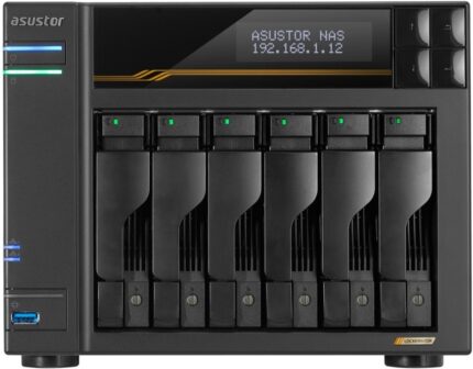 Big_AS6806T_F-3.jpg. ASUS 6-BAY LOCKERSTOR 6 GEN3 NAS DEVICE