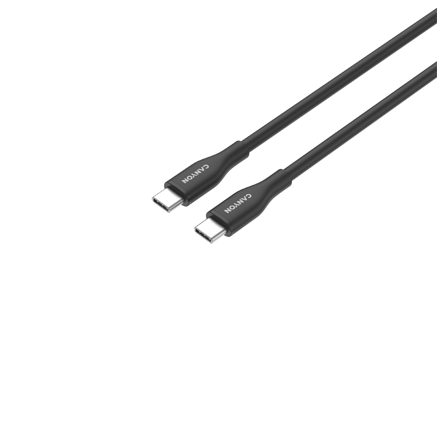 CANYON cable CC60SC10 C-C 60W 1m Silicon Black 4 241209080010345373.jpg. CANYON cable CC60SC10 C-C 60W 1m Silicon Black