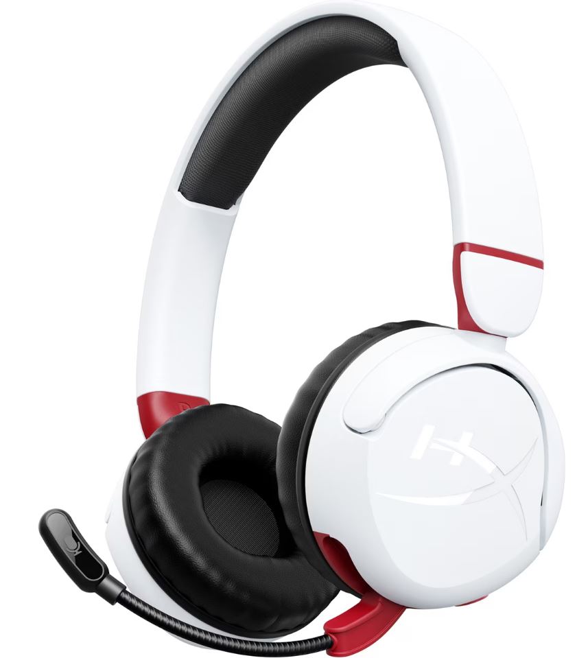 HP HyperX Cloud Mini Wireless White And Red Headset with Microphone 1 Big_Capture-3.JPG. HP HyperX Cloud Mini Wireless White And Red Headset with Microphone