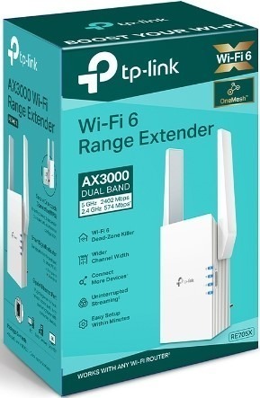 TP Link AX3000 Mesh WiFi 6 Range Extender 1 Big_RE705X_EU_1.0_07_normal_20220318101419a-1.jpg. TP Link AX3000 Mesh WiFi 6 Range Extender