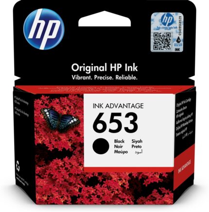 3YM75AE_default.jpg. HP 653 Black Original Ink Advantage Cartridge