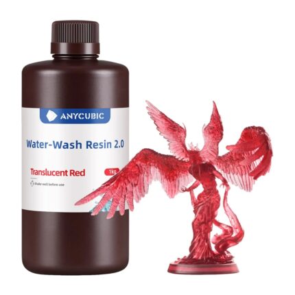 SSX2TR-103A_Anycubic-Water-Wash-Resin-2.0-Trasnslu. Anycubic Water Wash Resin 2.0 – Translucent Red