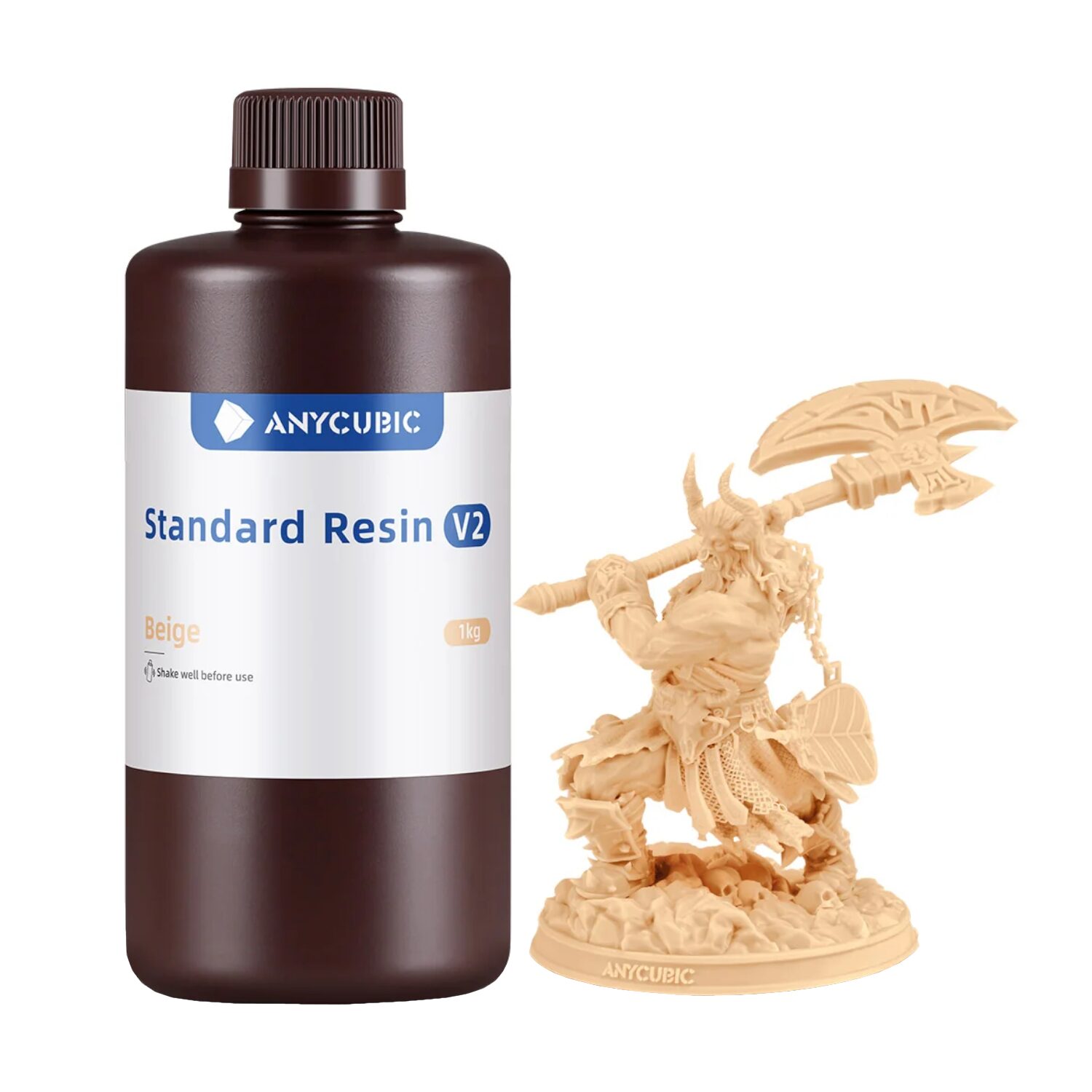 Anycubic Standard Resin V2 - Beige 1 SBZ2BG-105C_Anycubic_Standard_Resin_V2_-_Beige_wr_. Anycubic Standard Resin V2 - Beige