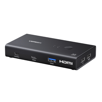 AK502-75246_UGREEN_HDMI_20_KVM_Switch_2_In_1_Out_w. UGreen HDMI 2.0 KVM Switch 2-In-1 Out