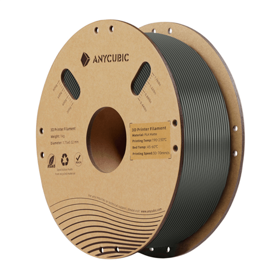 Anycubic PLA Matte Filament 1kg - Black 1 AHYGBK-101_Anycubic_PLA_Matte_Filament_1kg_-_Black. Anycubic PLA Matte Filament 1kg - Black
