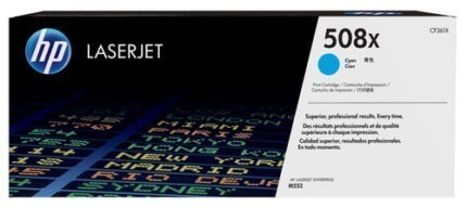 CF361X_default.jpg. HP 508X Cyan LaserJet Enterprise Toner Cartridge