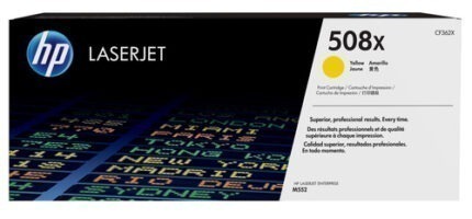 CF362X_default.jpg. HP 508X Yellow LaserJet Enterprise Toner Cartridge
